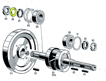 Preview: Sicherungsblech für Kurbelwelle Sachs D 600